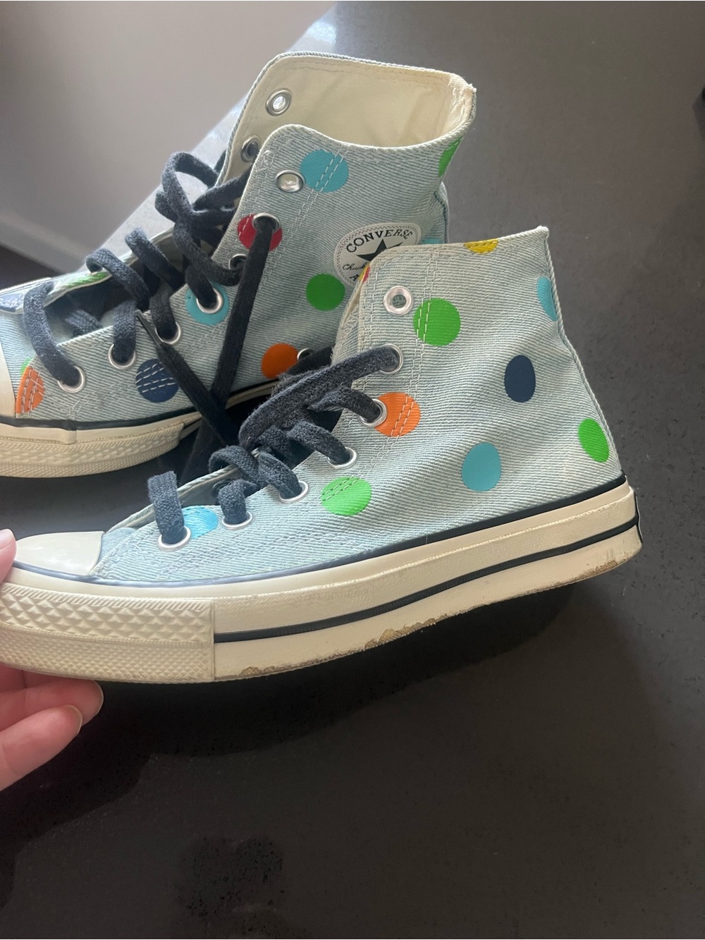 Converse women/ men, golf la flour colab,  Blue High-Top Sneakers